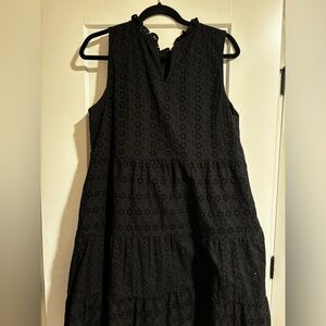 Loft Eyelet Swing Tiered Dress